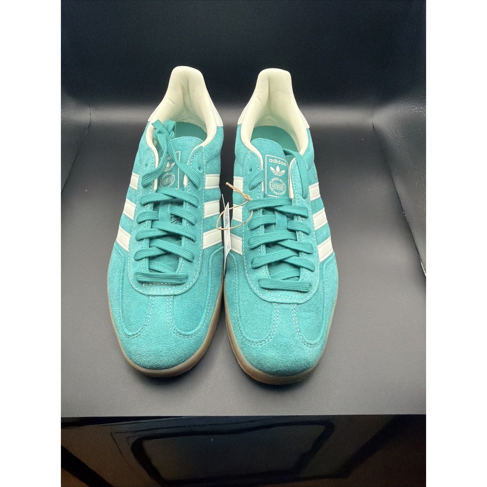 New Adidas Gazelle Indoor Shoes - Pure Teal (JQ8391) - Picture 2 of 9